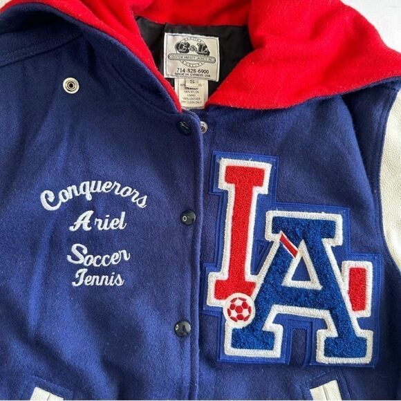 Holloway Blue and White Varsity Jacket - Picture 9 of 9